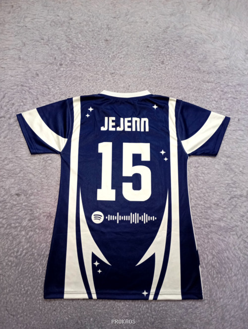 Jersey B-Universe: Kombinasi Navy & Putih dengan Desain Dinamis - Gambar 2