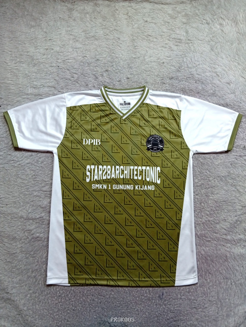 Jersey Hijau-Putih STAR28ARCHITECTONIC SMK 1 Gunung Kijang - Jersey Custom PROKAOS