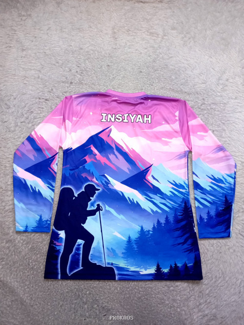 Jersey Lengan Panjang Rinjani 2026: Desain Gunung dan Pendaki - Gambar 2