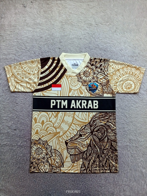 Jersey PTM Akrab: Motif Mandala & Kepala Singa - Jersey Custom PROKAOS