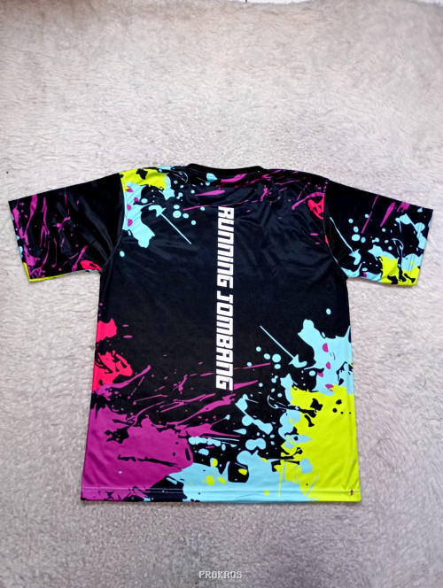 Jersey Running Jombang: Desain Splash Warna-Warni - Gambar 2