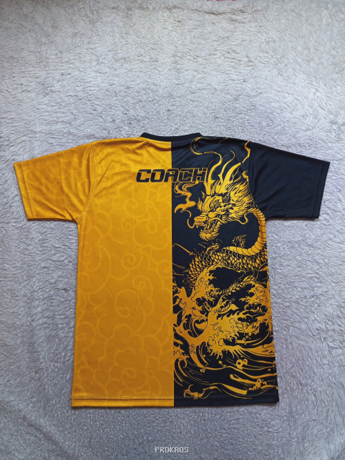 Jersey Taekwondo: Naga Emas & Desain Dua Warna - Gambar 2