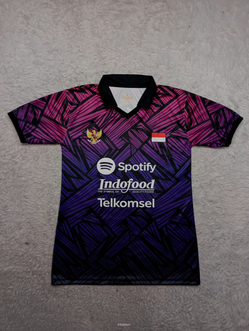Jersey Bola Indonesia: Desain Gradasi & Sponsor - Jersey Custom PROKAOS