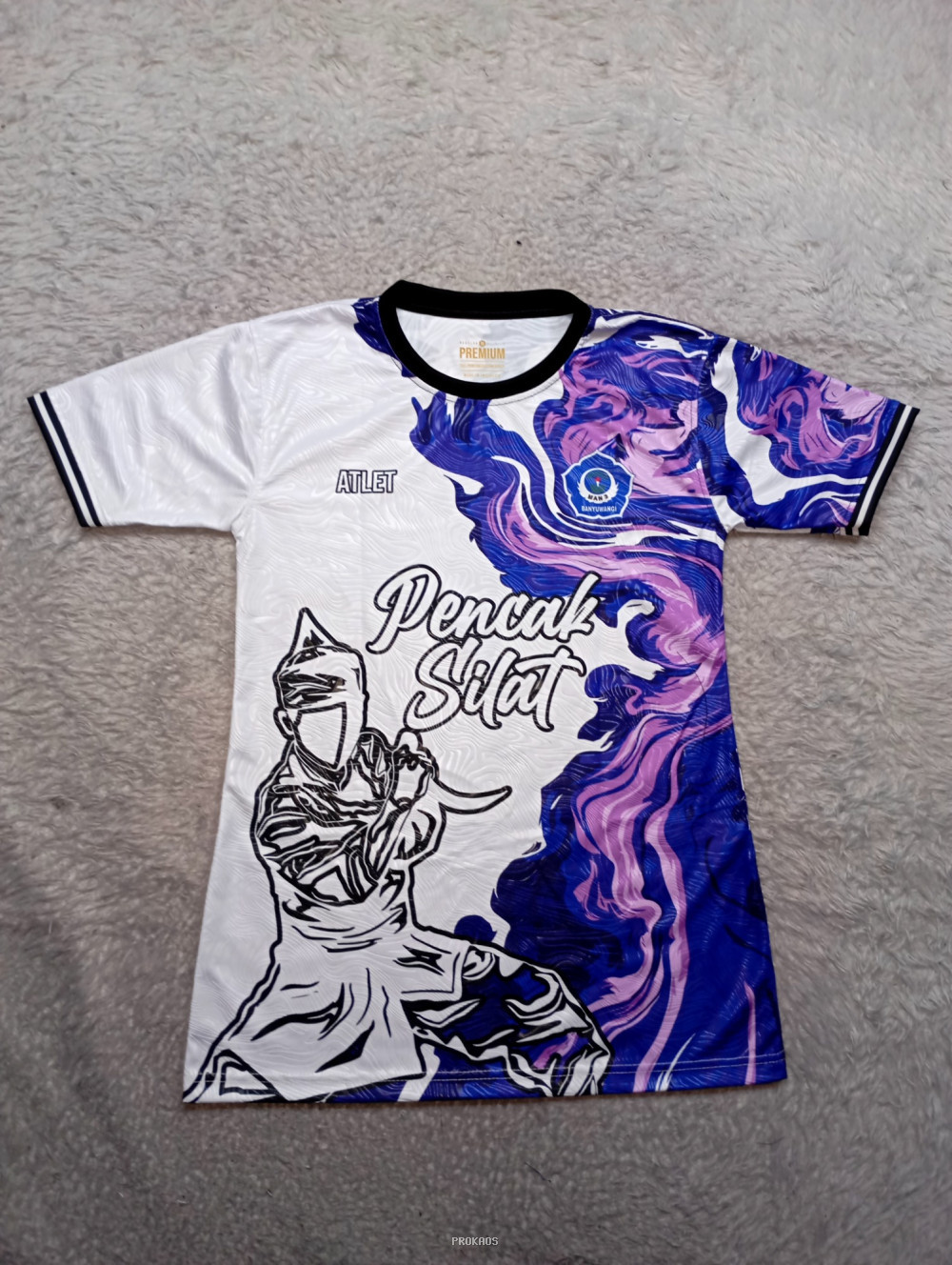 Jersey Pencak Silat: Atlet, Desain Abstrak, & Ilustrasi Pejuang - Jersey Custom PROKAOS