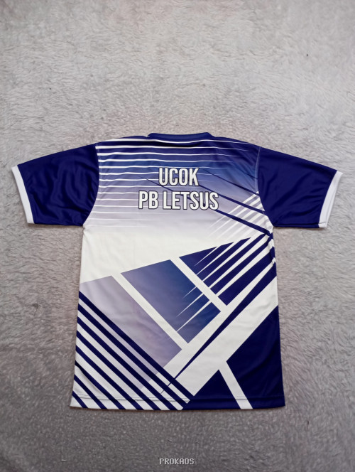 Jersey Badminton: Desain Dinamis Warna Biru & Putih - Gambar 2