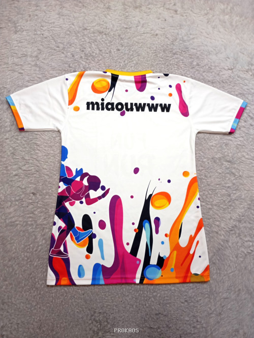 Jersey Fun Run Putih: Desain Meriah dan Berenergi - Gambar 2