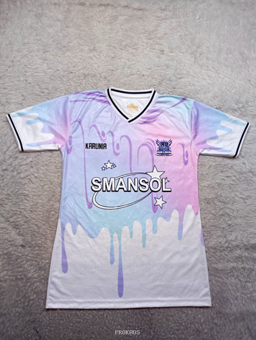 Jersey Pastel SMANSOL: Karunia, Desain Cair, dan Bintang - Jersey Custom PROKAOS