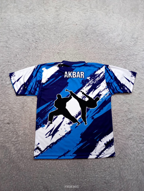 Jersey Pencak Silat Indonesia: Desain Dinamis dengan Motif Abstrak - Gambar 2