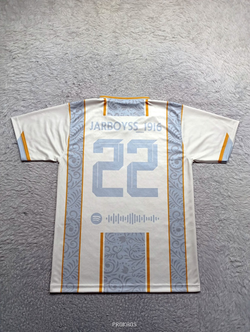 Jersey The Class VIII B : Putih, Abu Muda - Gambar 2