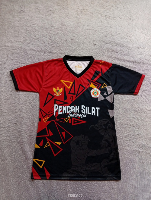 Jersey Pencak Silat Indonesia: Merah, Hitam, dan Dinamis - Jersey Custom PROKAOS