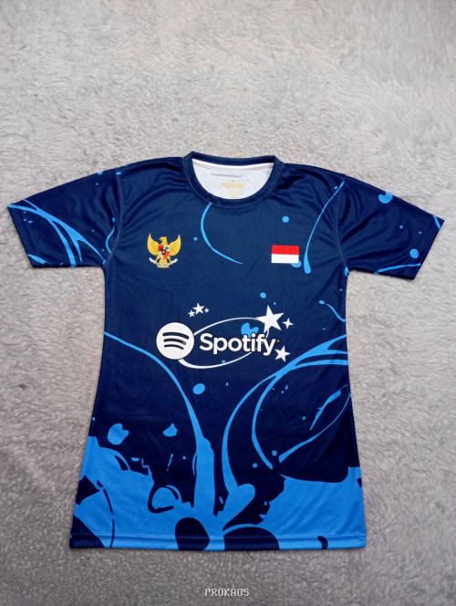 Jersey Kelas : Biru Tua, Sky Blue - Gambar 1