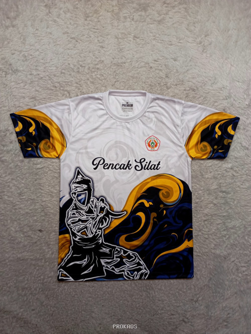 Jersey Pencak Silat: Warna Putih dengan Desain Dinamis - Jersey Custom PROKAOS